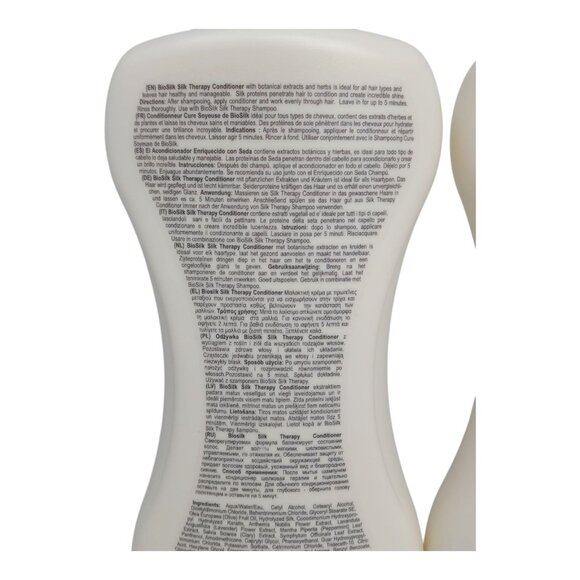 BioSilk Silk Therapy Shampoo & Conditioner Set 34 Oz Jumbo Sulfate Paraben Free - Picture 5 of 8